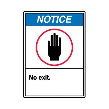 Accuform Notice Sign, MRDM804VA MRDM804VA